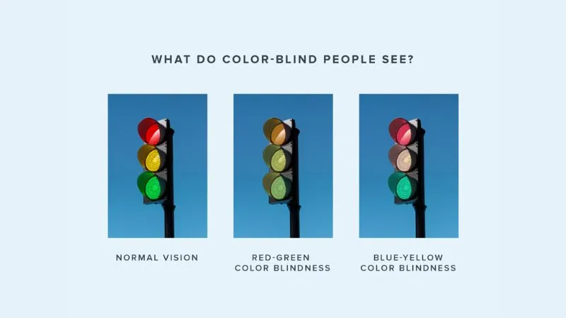 Cách người mù màu nhìn màu sắc